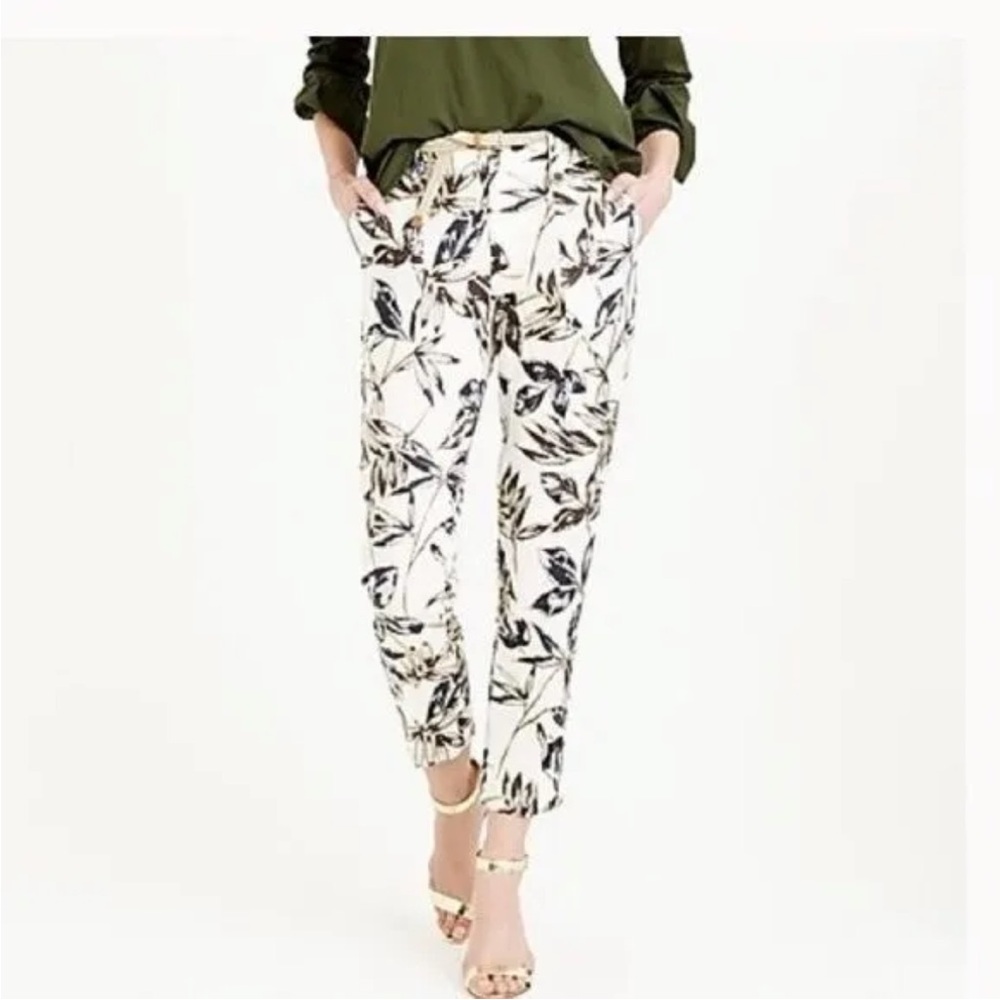 J. Crew Garden Pant in Gold Foil